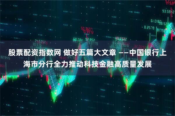 股票配资指数网 做好五篇大文章 ——中国银行上海市分行全力推动科技金融高质量发展